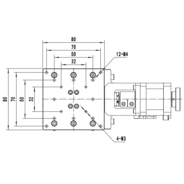 Model dependent travel range, load capacity, and table size
